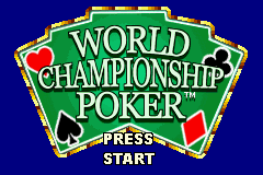 World Championship Poker Title Screen